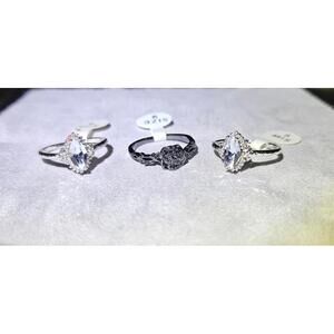 Fragrant Jewels Beauty And The Beast Rings Set Of 3 NWT SZ 9